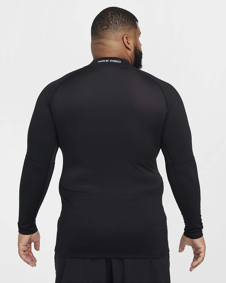 Nike pro long sleeve white on sale